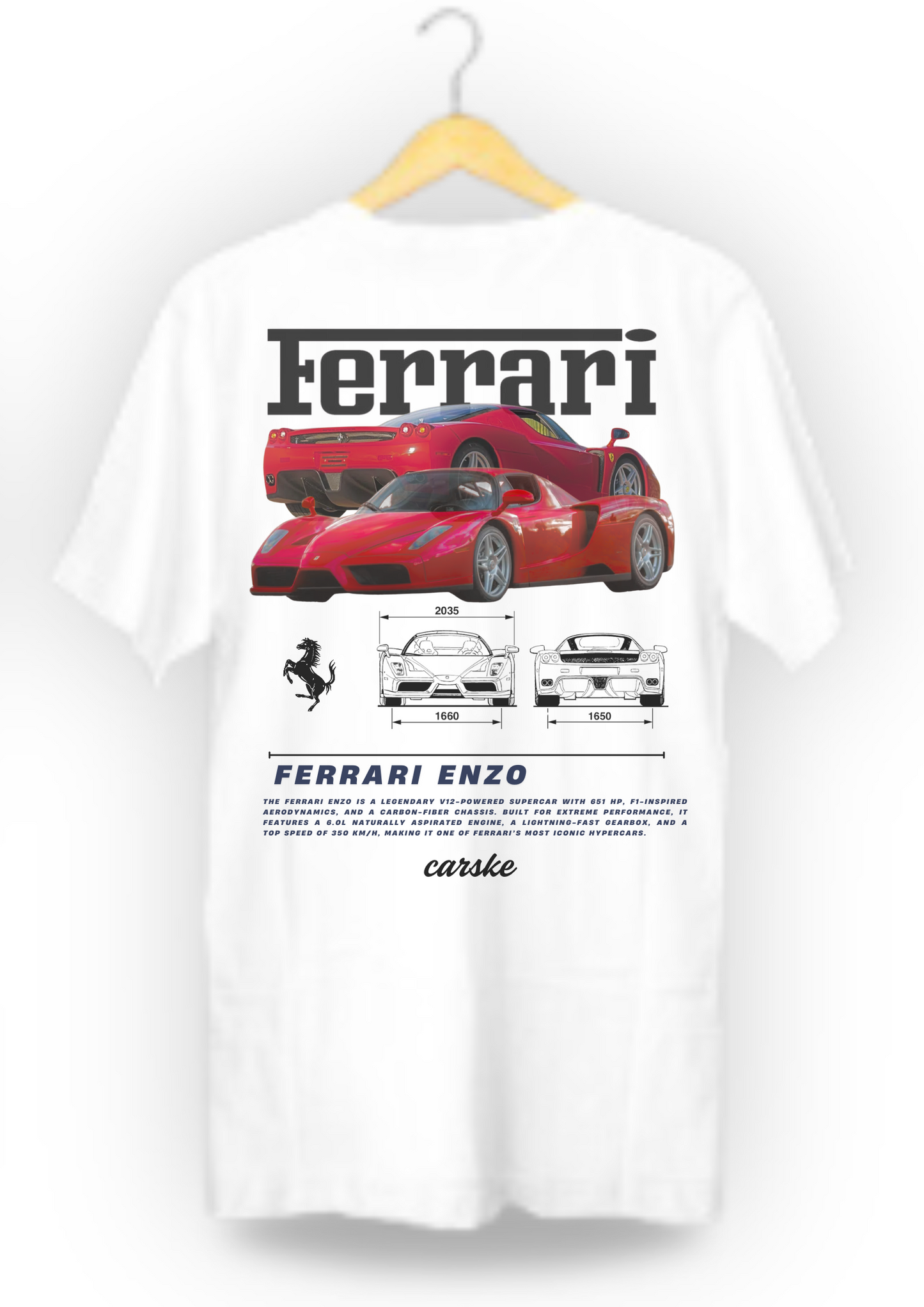 FERRARI ENZO T-SHIRT | WHITE