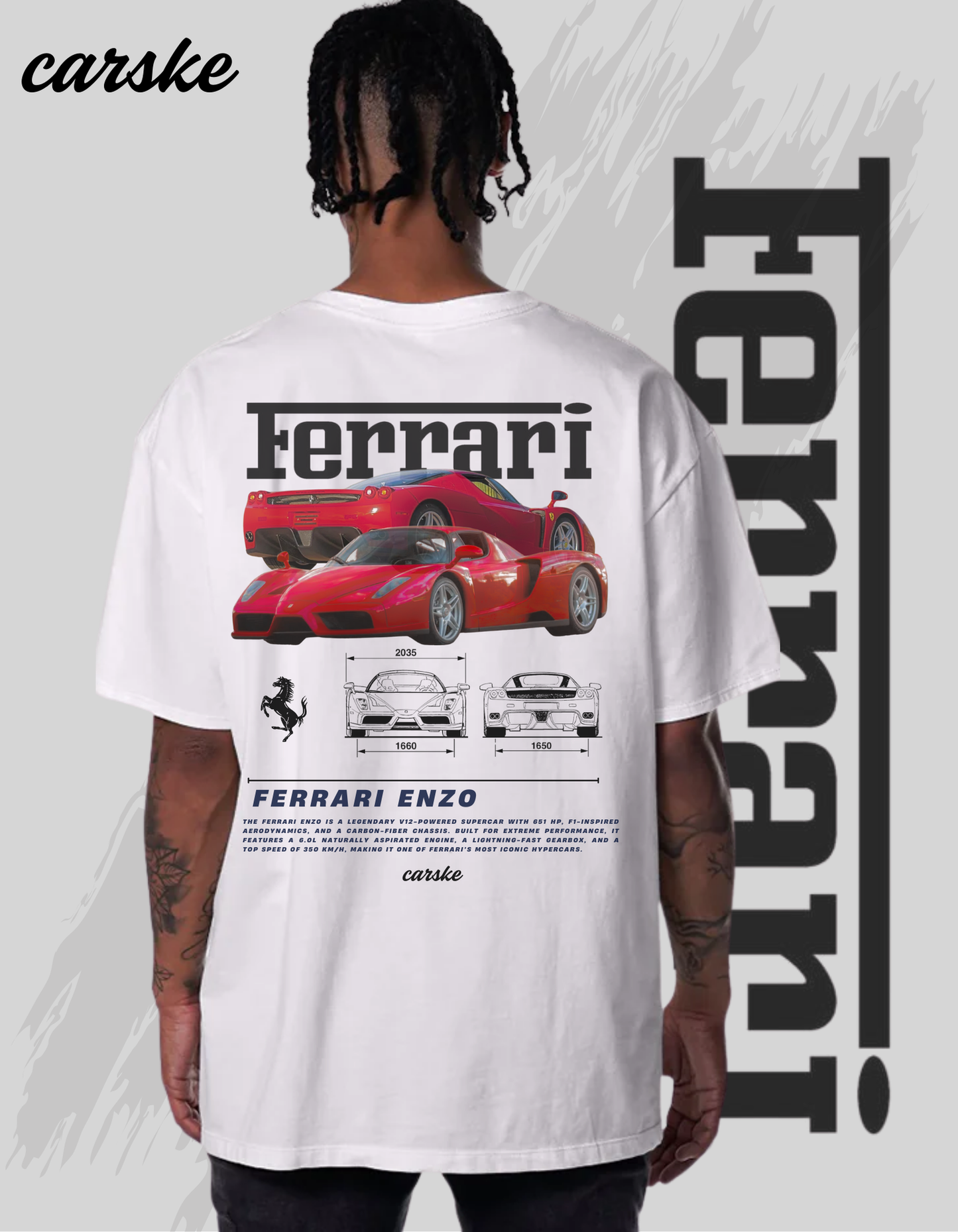 FERRARI ENZO T-SHIRT | WHITE